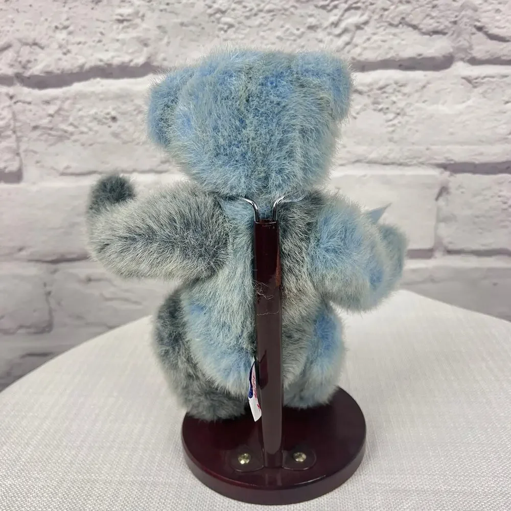 Mary‎ Meyer Grandma's Bear 1995 LE 589/2500 Jointed Blue Gray Plush Teddy Bear
